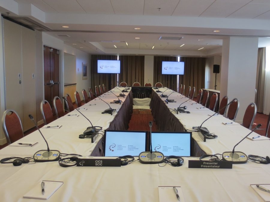 Photo of a conference room