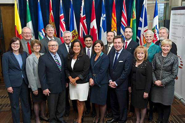 Ministres FPT de la Justice et de la Sécurité publique photo : Louise Leblanc